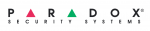 Paradox Security Systems logo, Paradox is larger and at the top where the a's have been replaced with triangles, the first is red and the second is green. These products are supported by Security Alarm Monitoring Service and their graded alarm monitoring control room.